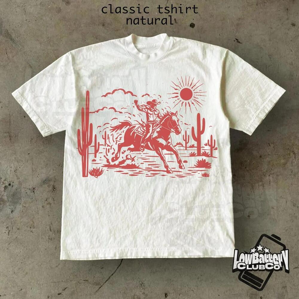 Western T-Shirt Cowboy Graphic Tee Retro Rodeo Shirt